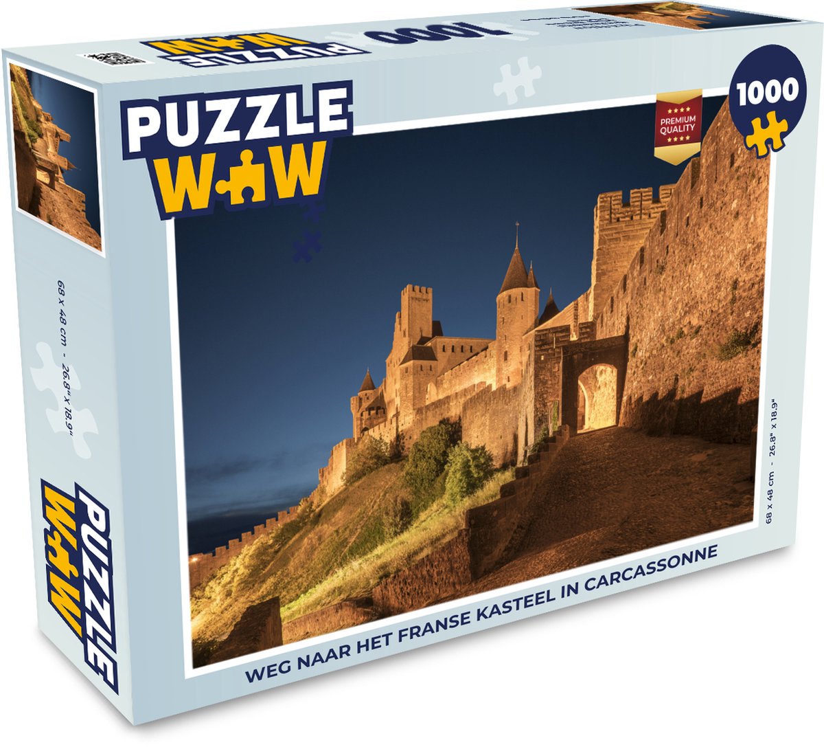 Puzzle Carcassonne - Kasteel - Nuit - Puzzle - Puzzle 1000 pièces adultes |  bol.com
