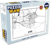 Puzzel Kaart - Ede - Nederland - Legpuzzel - Puzzel 1000 stukjes volwassenen