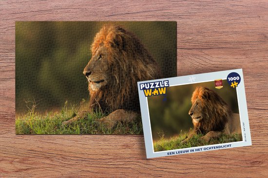 Puzzle Sunrise - Lion - Herbe - Puzzle - Puzzle 1000 pièces adultes