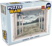 Puzzel Doorkijk - Berg - Steiger - Legpuzzel - Puzzel 500 stukjes