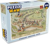 Puzzel Stadskaart - Eindhoven - Antiek - Legpuzzel - Puzzel 500 stukjes - Plattegrond