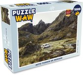 Puzzel Auto tussen de bergen - Legpuzzel - Puzzel 1000 stukjes volwassenen