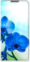 Stand Case met foto OPPO Reno8 Lite Telefoonhoesje Orchidee Blauw