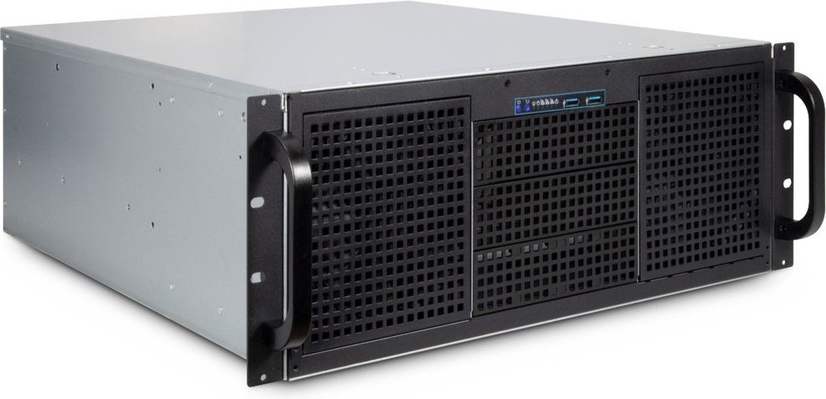 Inter-Tech 4U 40248 Rack Zwart, Grijs