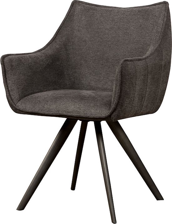 SIDD Riviera armchair - fabric Brego 18 dark grey