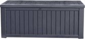 Keter Rockwood Opbergbox - 570L - 155x72,4x64,4cm - Grafiet