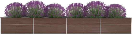 vidaXL - Plantenbak - Bruin - Metaal | Leen Bakker