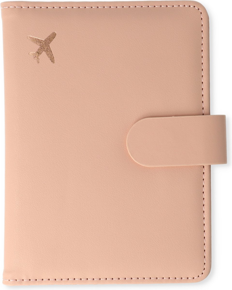 Casemania Paspoort Hoesje - Roze - Paspoorthouder - Paspoort Cover voor Paspoort & Kaarthouder (RFID Bescherming) - Paspoort Tasje voor Reizen