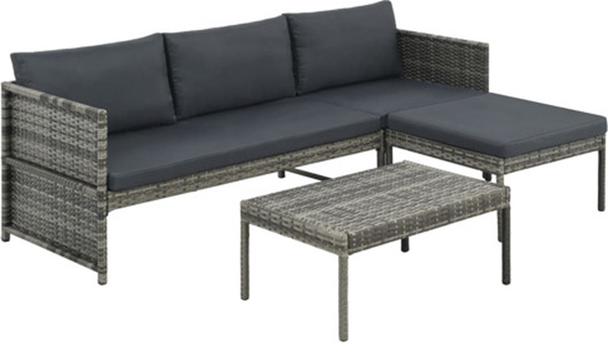 Vidaxl Tuinbank Grijs Loungebank