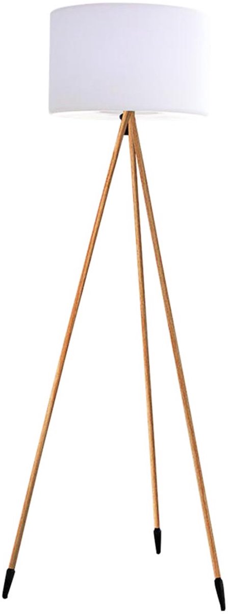 Lumisky Tamboury Wood - Oplaadbare Multicolor Staande Led Lamp - voor binnen en buiten