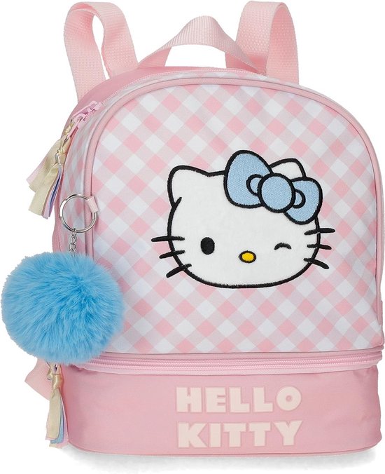 Sac à dos fille Hello Kitty rose 23x18x13 avec compartiment cool | bol