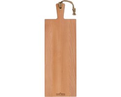 Bowls and Dishes | Puur Hout | Duurzaam | Beuken Borrelplank | Tapasplank | Serveerplank 59 x 20 x 2 cm