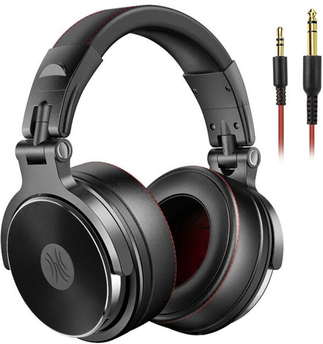 Brandie® - Koptelefoon - Headset Wired Professional Studio Pro DJ - Hoofdtelefoon - Met Microfoon - Over Ear HiFi - Noise Cancelling - Headphones - Met Bedraad - 3.5mm Kabel - Beweegbare Hoofdband - Weerstand 32Ω - Pro50 Zwart