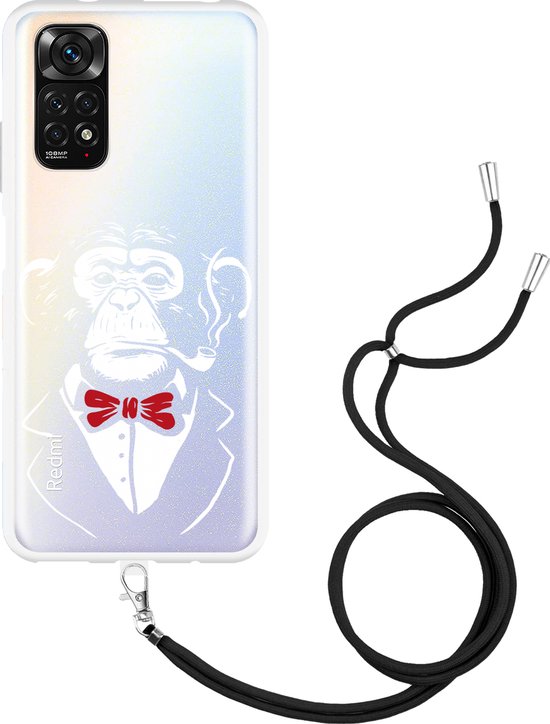 Smoking Redmi Xiaomi Redmi Note 11/Note 11S Hoesje met Koord Chimp Smoking - Designed ...