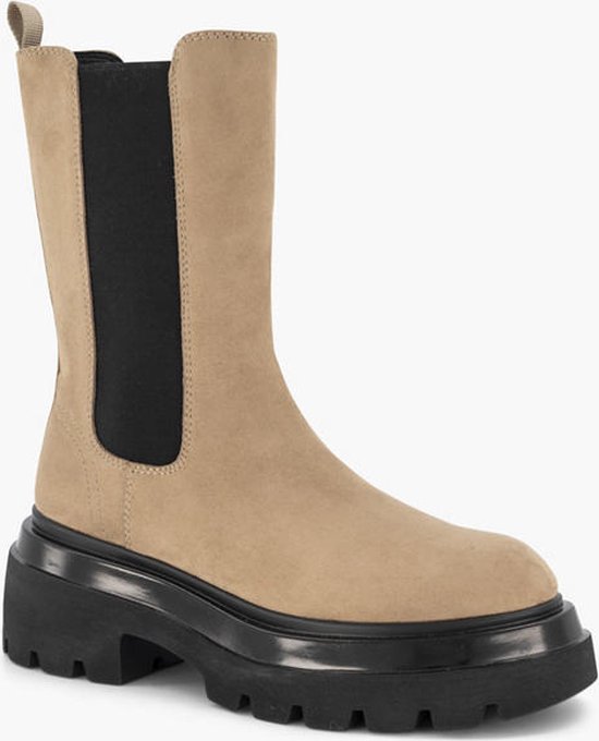 oxmox Beige chelsea boot - Maat 37 | bol.com