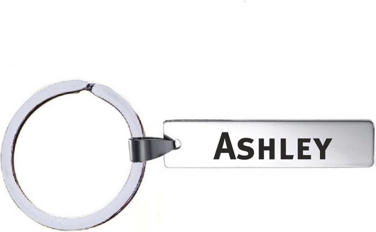 Sleutelhanger Met Naam - Ashley - RVS