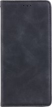 Shop4 - Geschikt voor iPhone 14 Hoesje - Book Case Nubuck Zwart