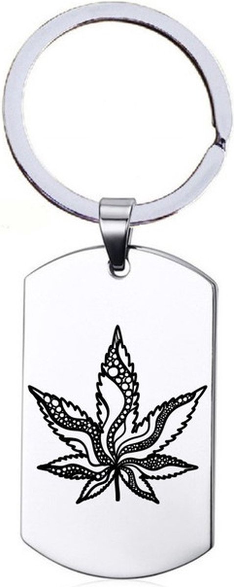 Sleutelhanger RVS - Weed