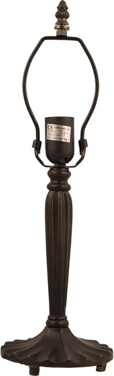 Lampenvoet Tafellamp Tiffany 46 cm  Bruin Kunststof Ijzer Lampvoet - Lumilamp