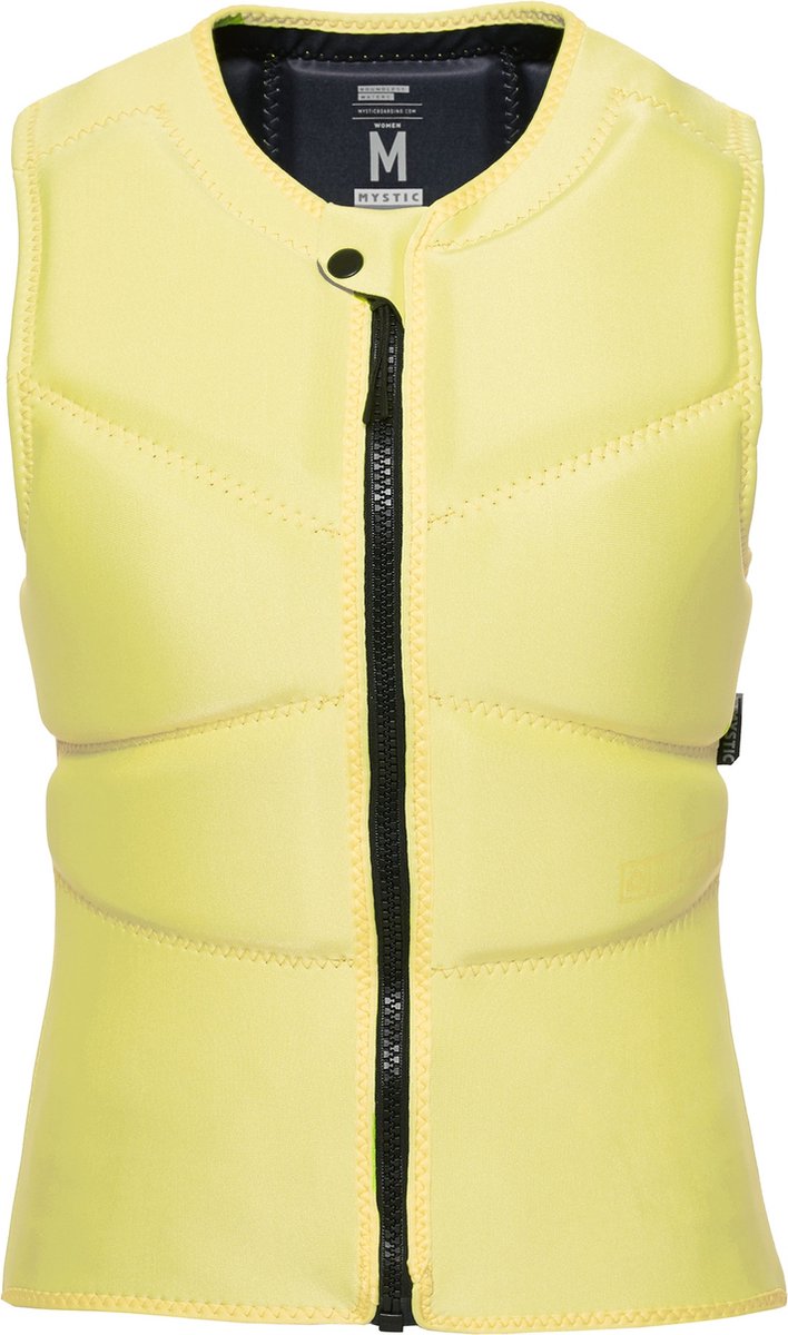Mystic Star Impact Vest Fzip Kite Women 2022 - Pastel Yellow - XS