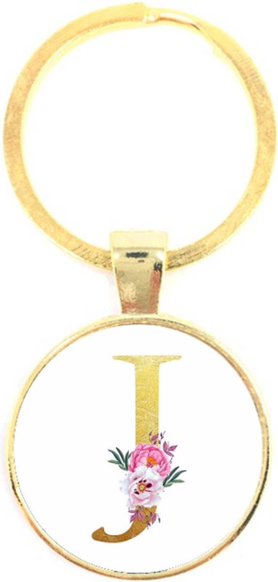 Sleutelhanger Glas - J