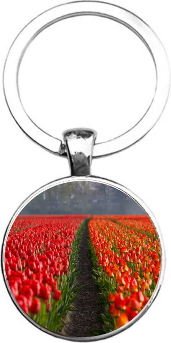 Sleutelhanger Glas - Tulpenveld