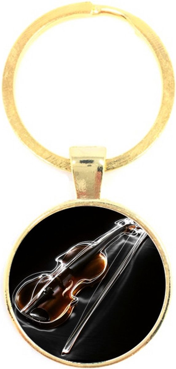 Sleutelhanger Glas - Viool