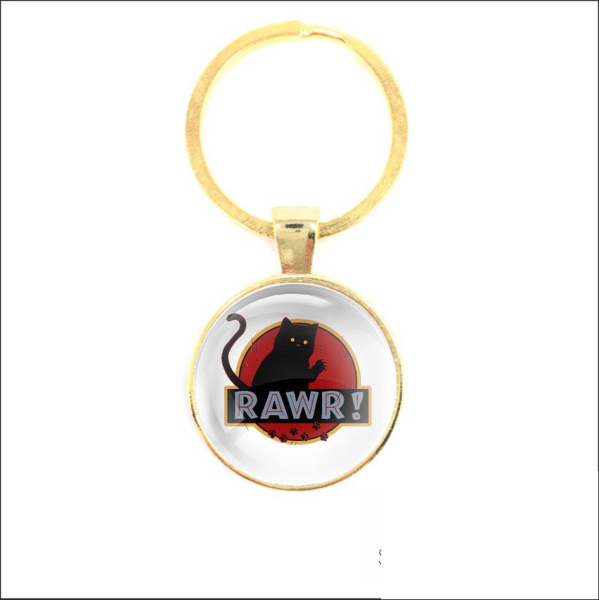 Sleutelhanger Glas - RAWR