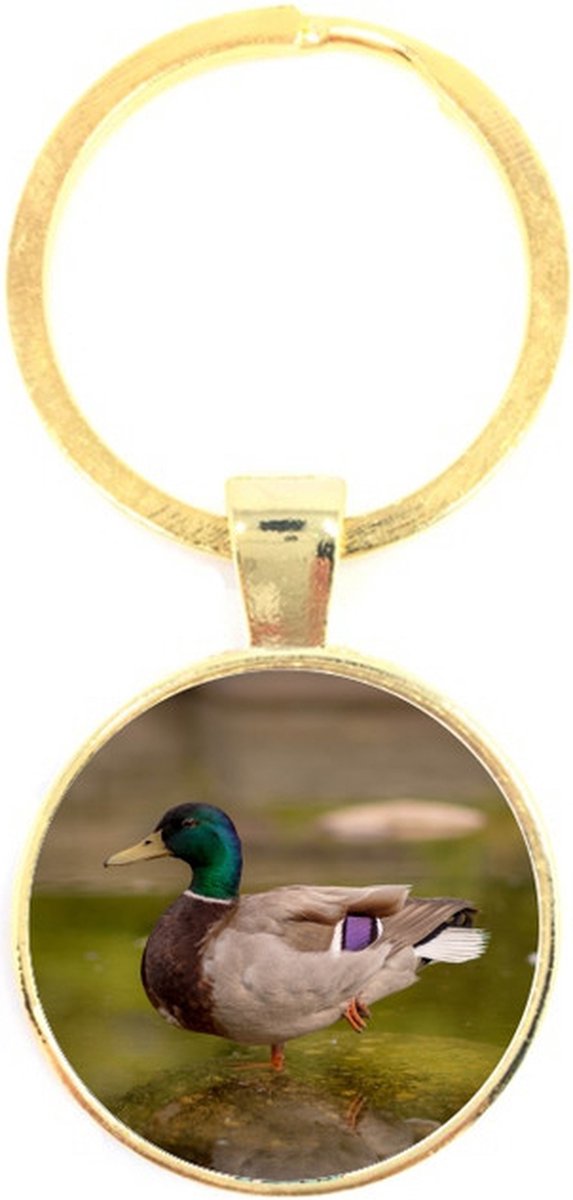 Sleutelhanger Glas - Eend