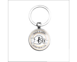 Sleutelhanger Glas - Vader & Zoon