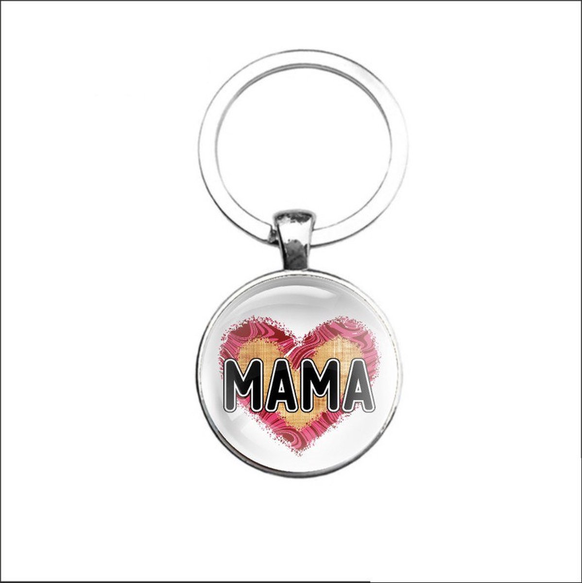 Sleutelhanger Glas - Mama