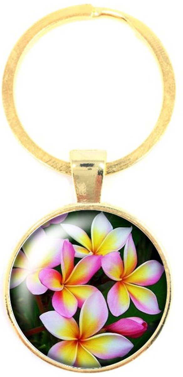 Sleutelhanger Glas - Bloem