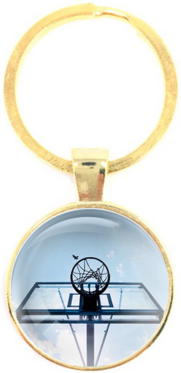 Sleutelhanger Glas - Basketbal