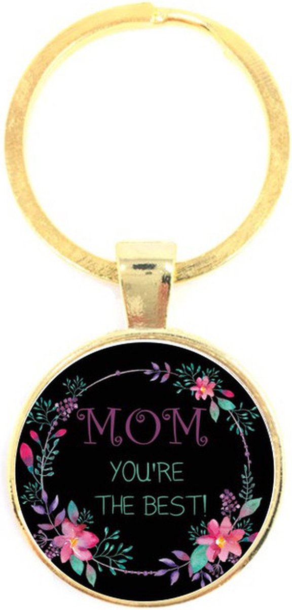Sleutelhanger Glas - Mom