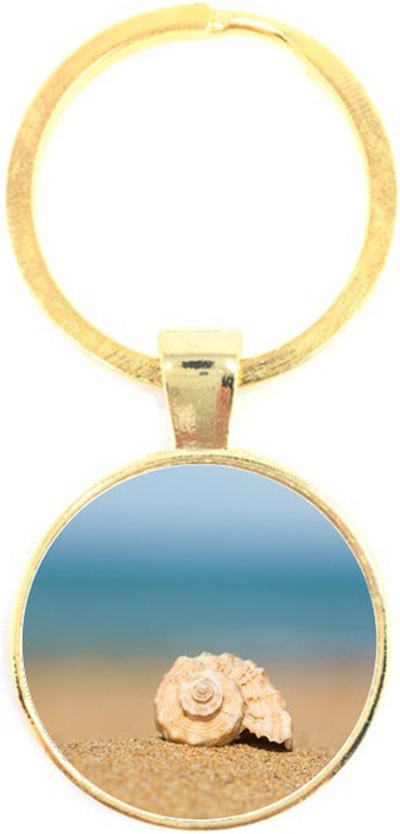 Sleutelhanger Glas - Schelp