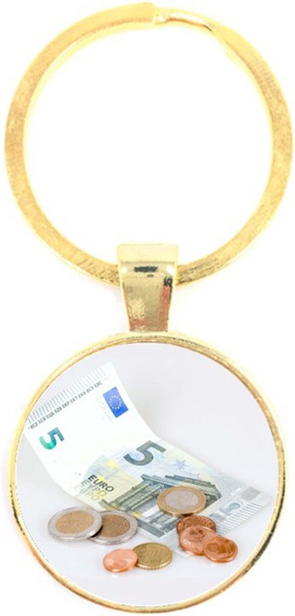Sleutelhanger Glas - Geld