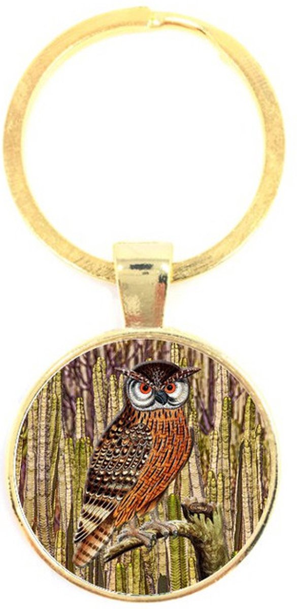 Sleutelhanger Glas - Uil