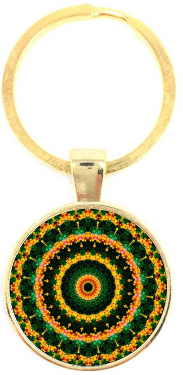 Sleutelhanger Glas - Mandala