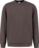 Purewhite - Heren Regular Fit Sweater - Bruin - Maat M
