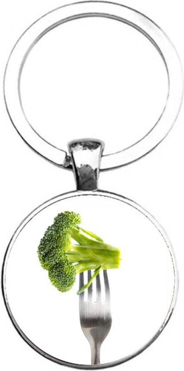 Sleutelhanger Glas - Broccoli