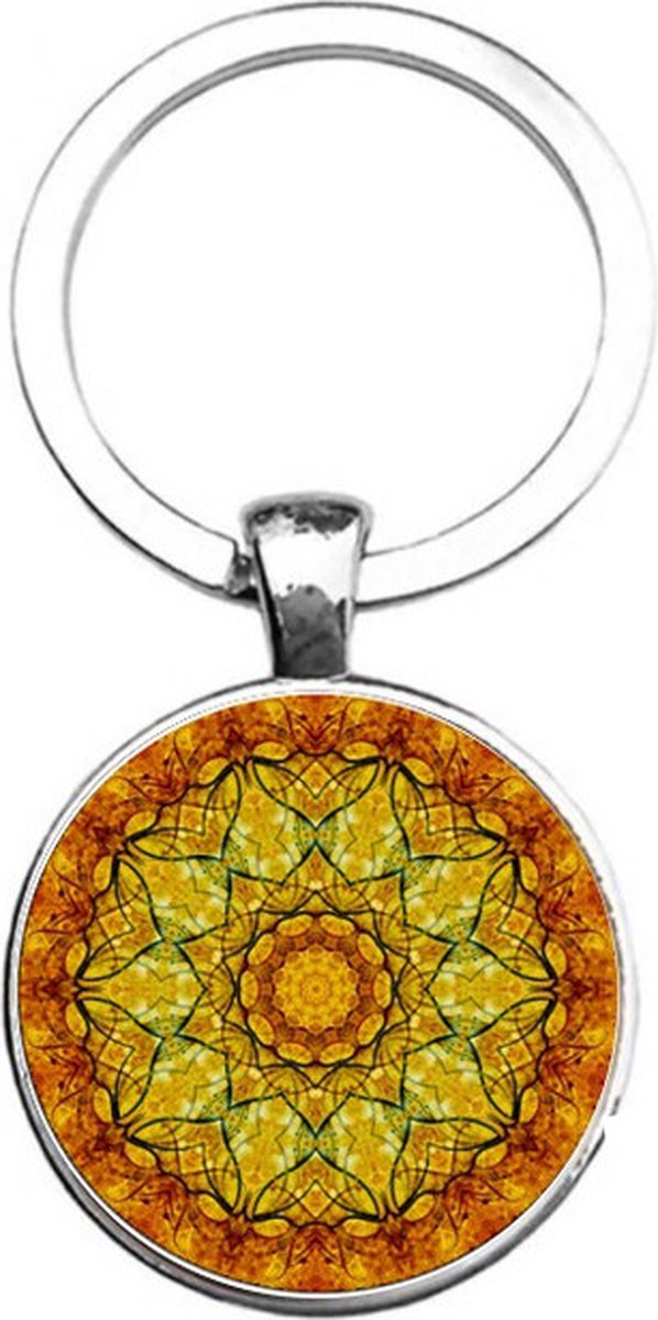 Sleutelhanger Glas - Mandala
