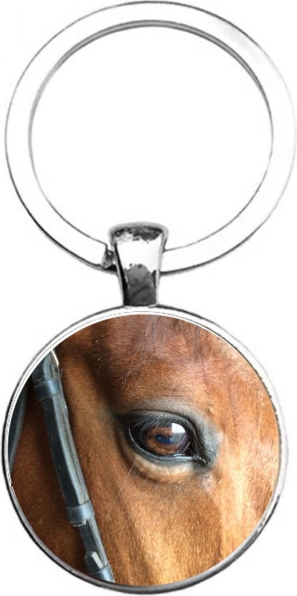 Sleutelhanger Glas - Paard