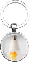 Sleutelhanger Glas - Lamp Ei