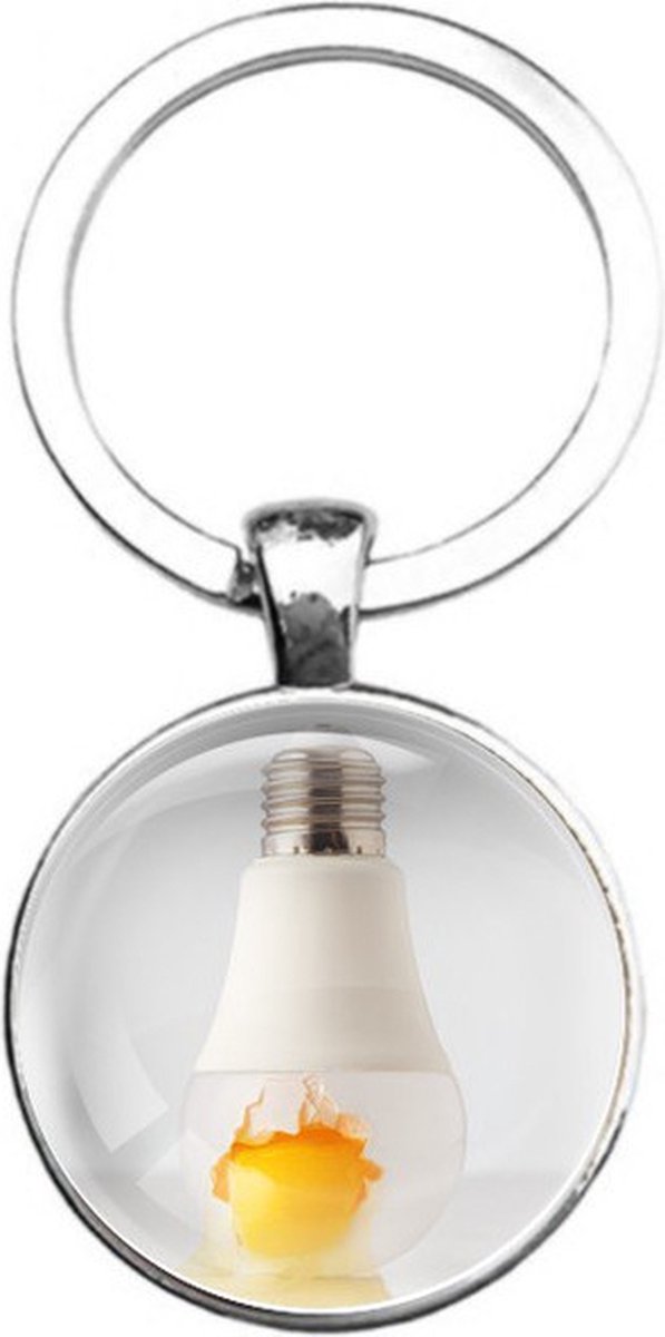 Sleutelhanger Glas - Lamp Ei