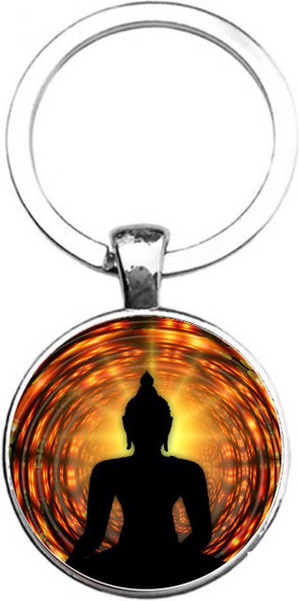 Sleutelhanger Glas - Buddha