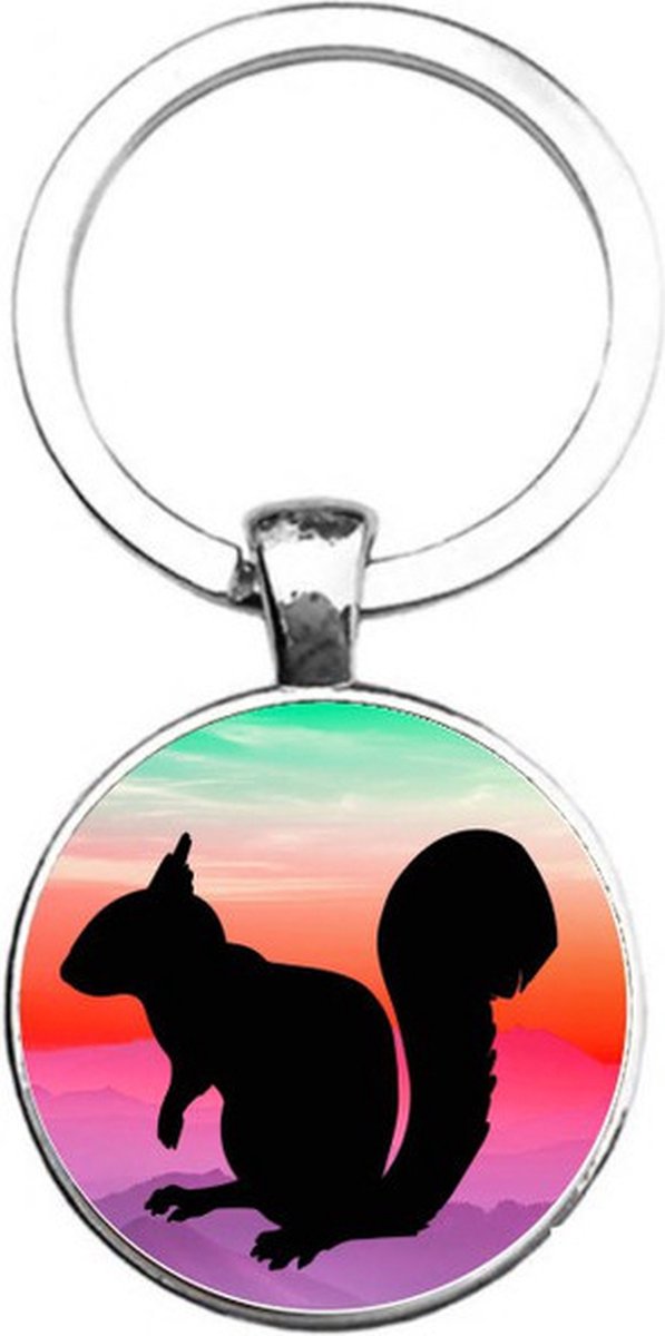 Sleutelhanger Glas - Eekhoorn