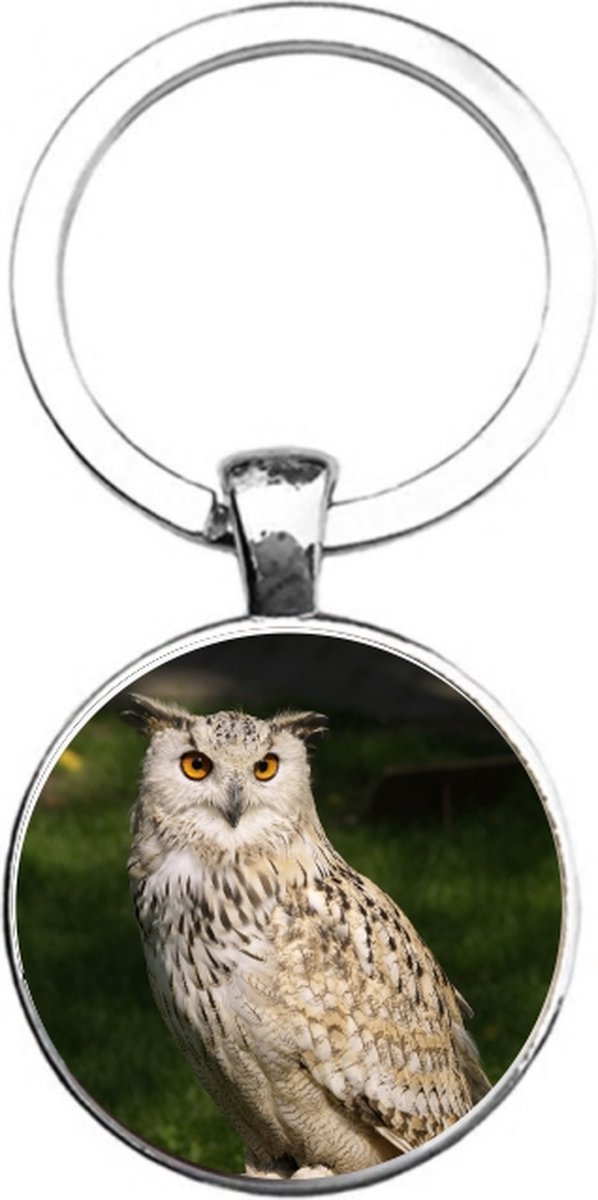 Sleutelhanger Glas - Uil