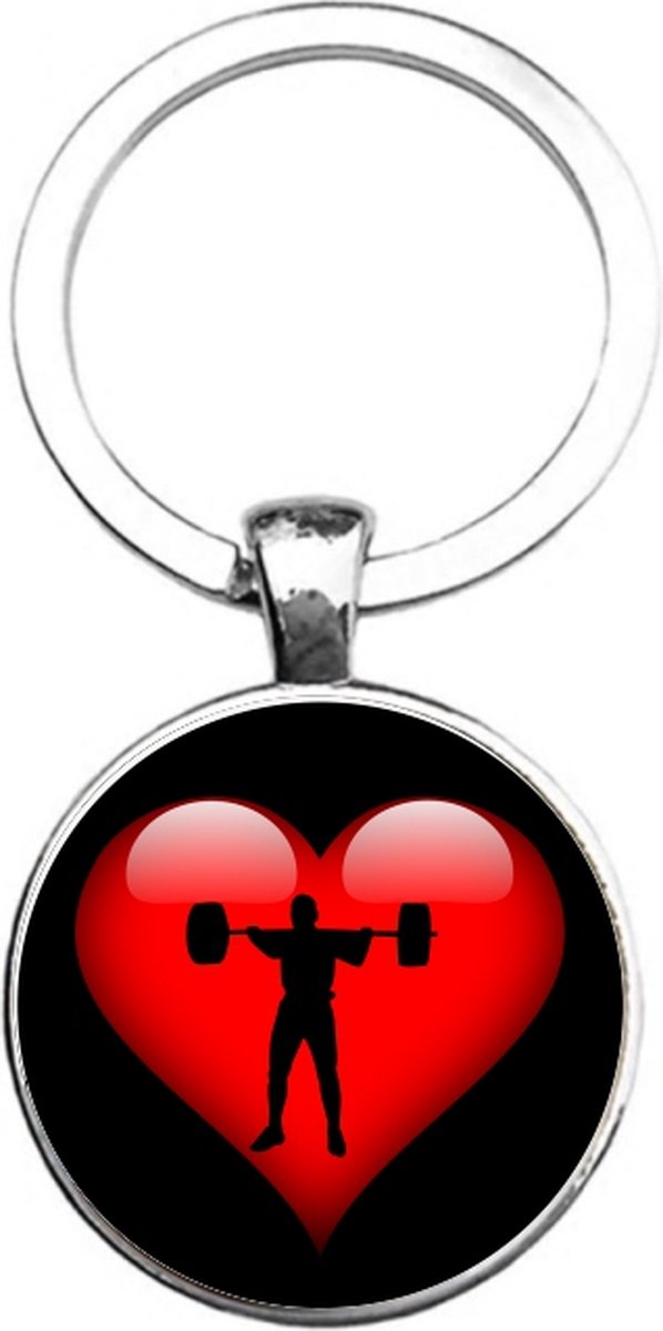 Sleutelhanger Glas - Gym