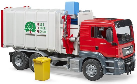 Bruder - MACK Granite Camion à ordures avec chargeur latéral