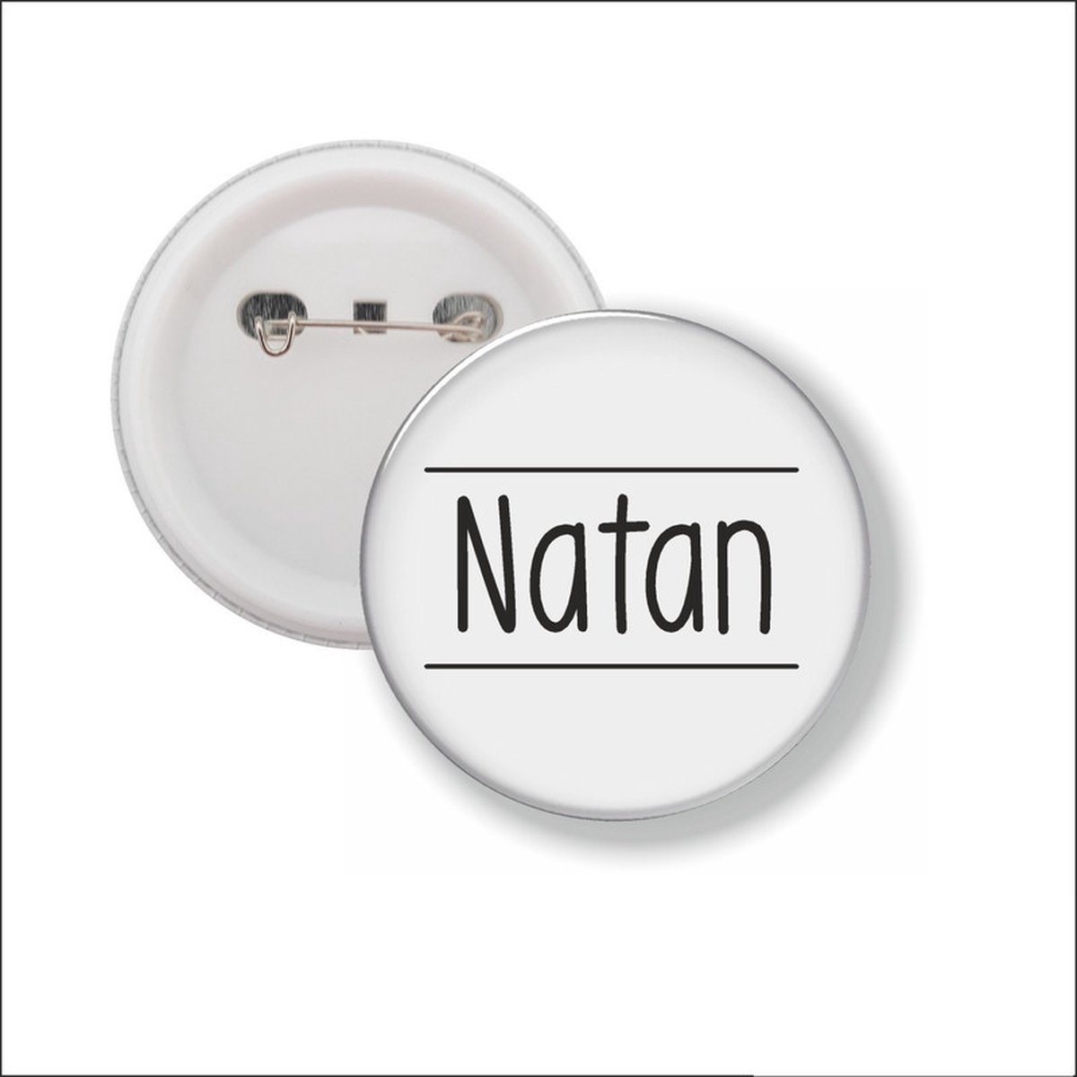 Button Met Speld 58 MM - Natan